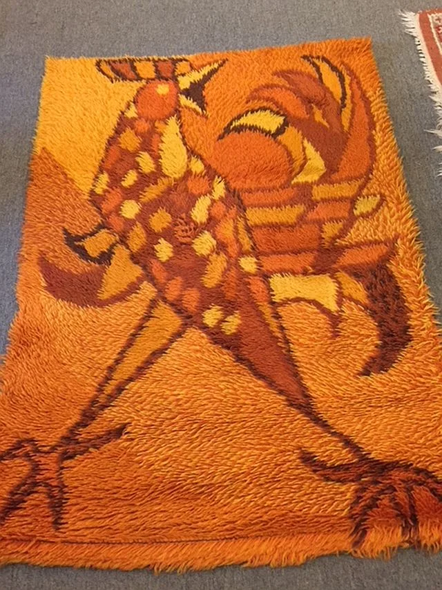 Mid-Century Rug, 37 x 51, $150