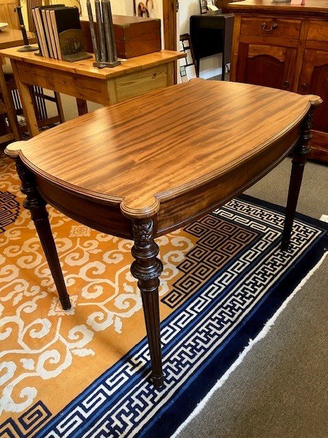  2231068 Sheraton Style, Mahogany Table or Desk. Circa 1920. 38” L x 26” W x 28.25” H. $475 