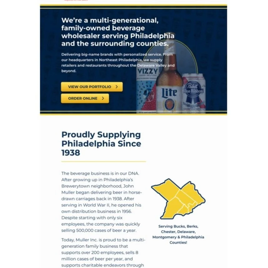 Muller Beverage - Homepage