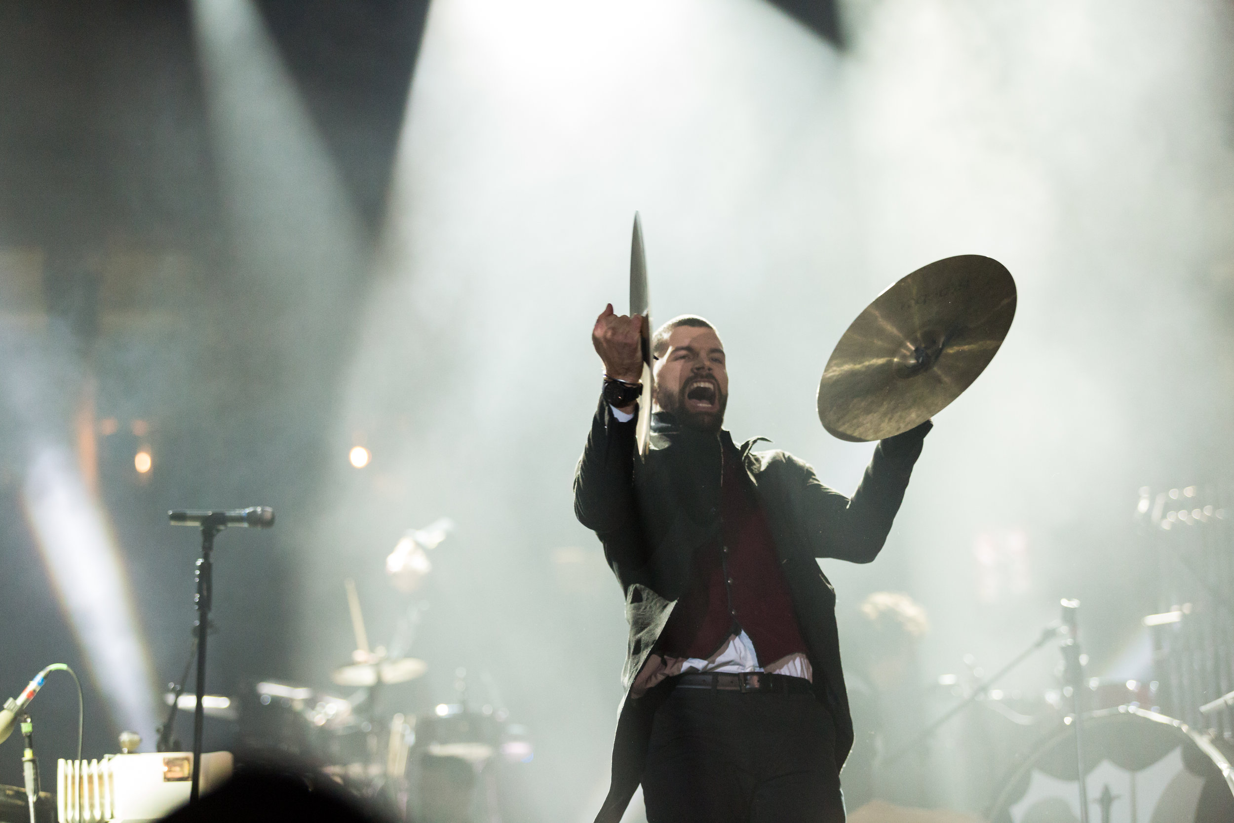Joel Smallbone of For King and Country performs on stage at the Vines Center December 2016. 