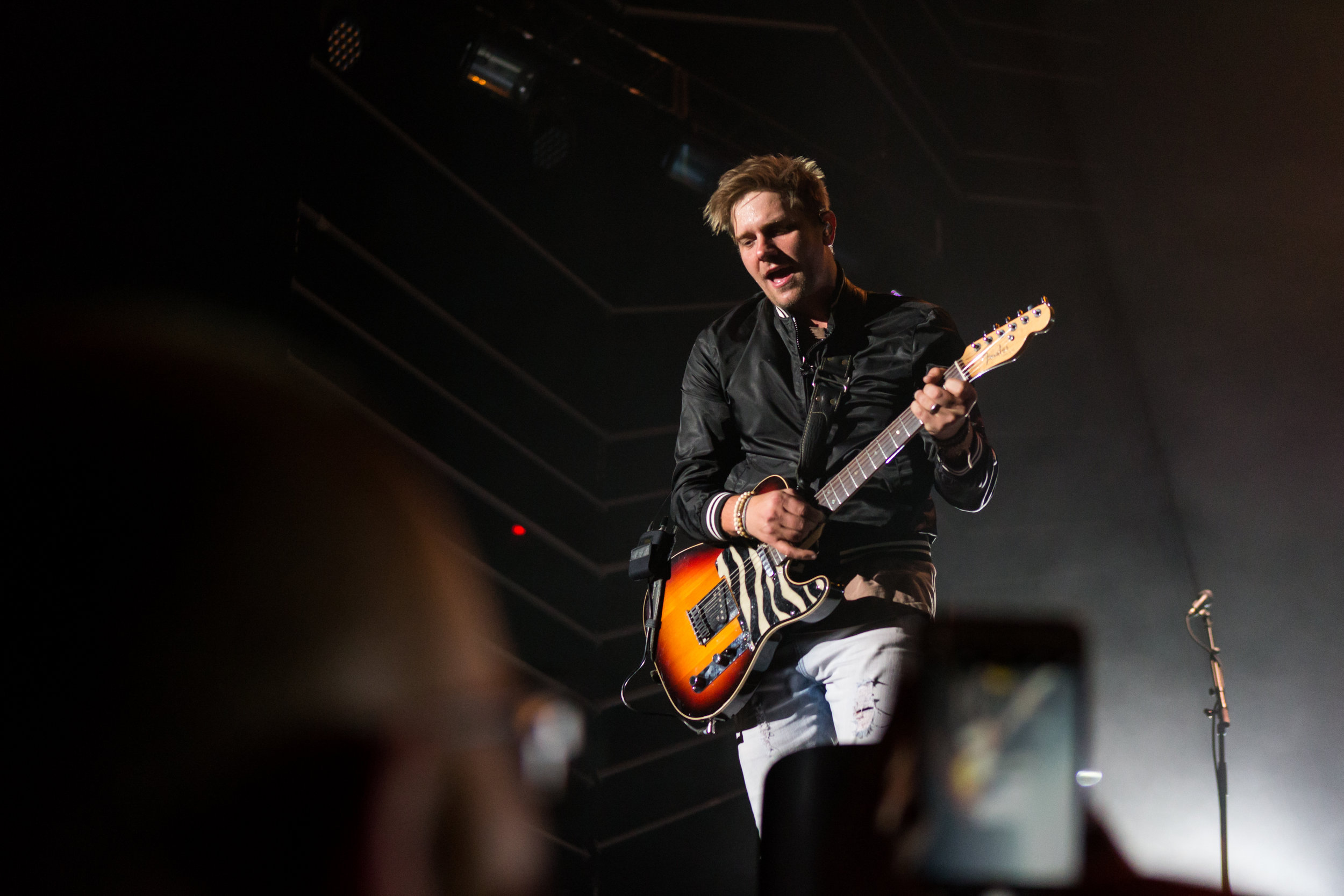 Bo Rinehart of NEEDTOBREATHE performs at Liberty University to a sold out show in Vines Center, Fall 2016. 