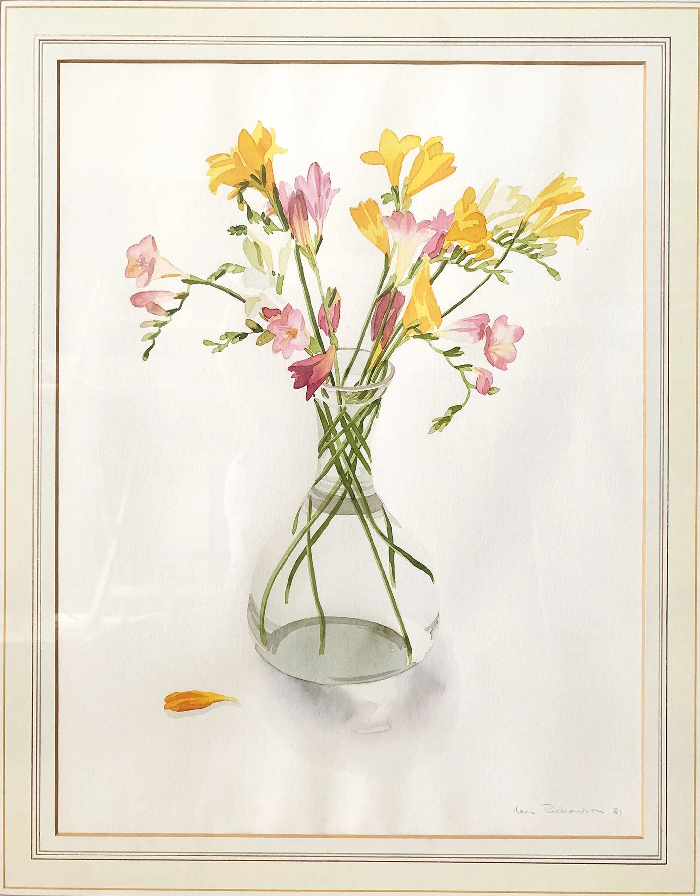 69 Freesias in a glass jar.jpeg