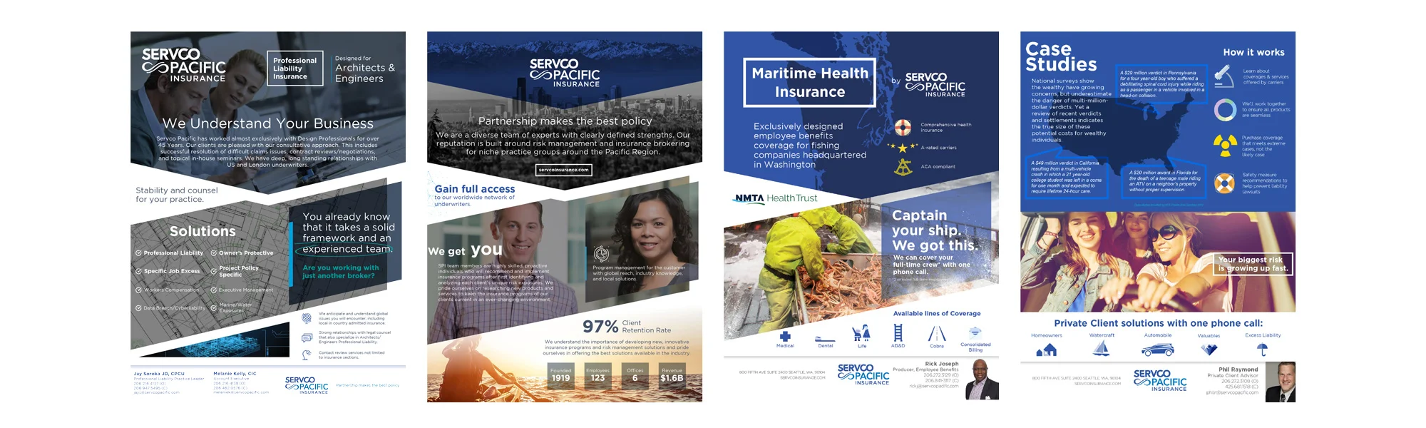 Servco Pacific Insurance Co., Seattle 1-pagers used by the brokerage team