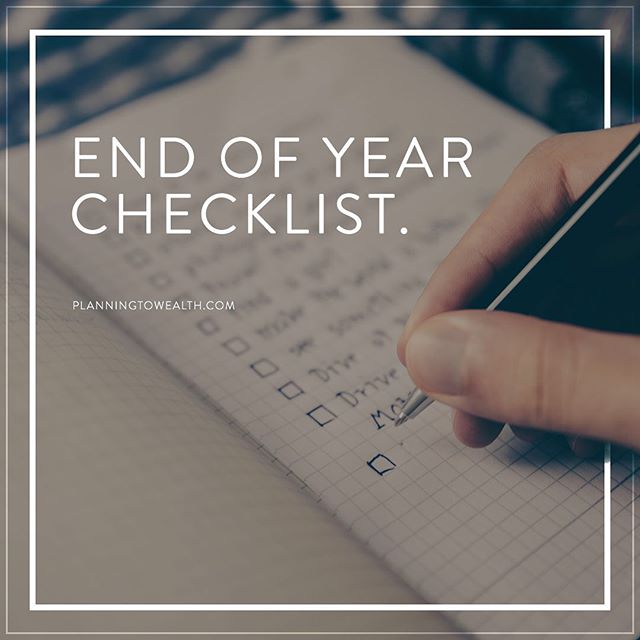 As 2019 comes to a close, it&rsquo;s an important time to revisit your financials to maximize savings, ensure you start the new year strong and to stay on track to accomplish your goals. #eoy #checklist #taxes #financialfreedom #financialliteracy #fi