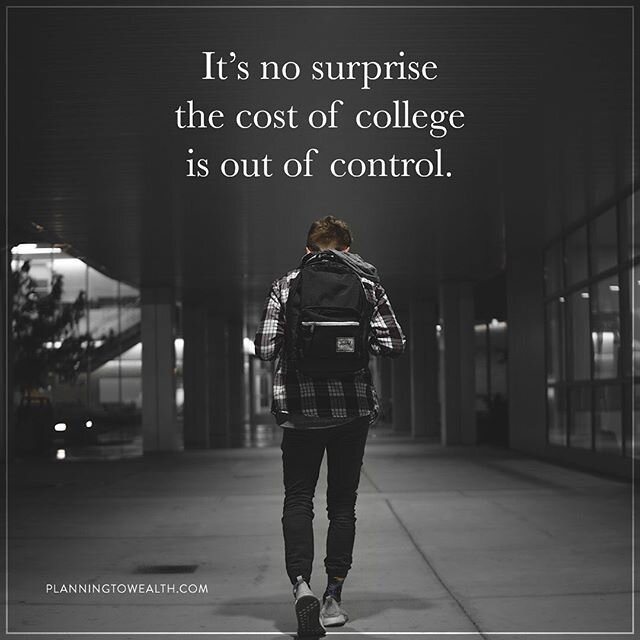Are you surprised? Find some planning and saving tips at planningtowealth.com #collegetuition #collegelife #backpackkid #financialfreedom #financialplanning #studentloanssuck #studentloandebt #529
