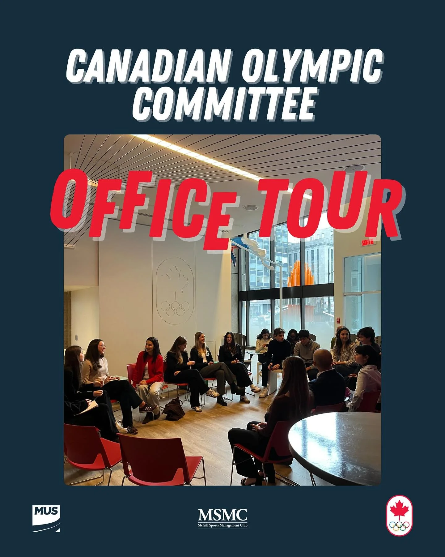 🇨🇦 A big thank you to the Canadian Olympic Committee for hosting us at their office last Thursday! We had an amazing time speaking with executives and former Olympians. 💪