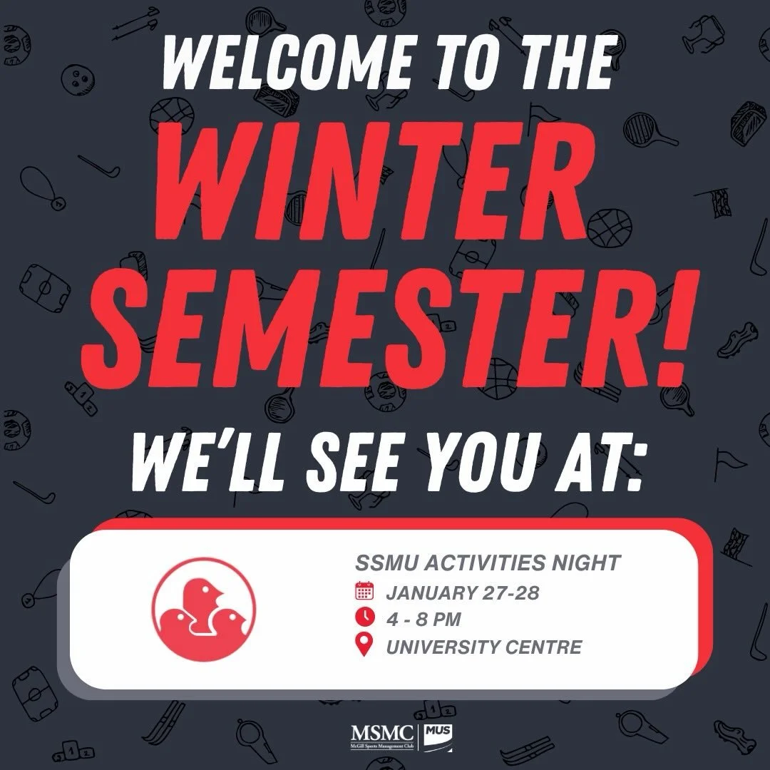 Welcome to the Winter Semester! Come visit our table at SSMU Activities Night on January 27th and 28th!🗓️