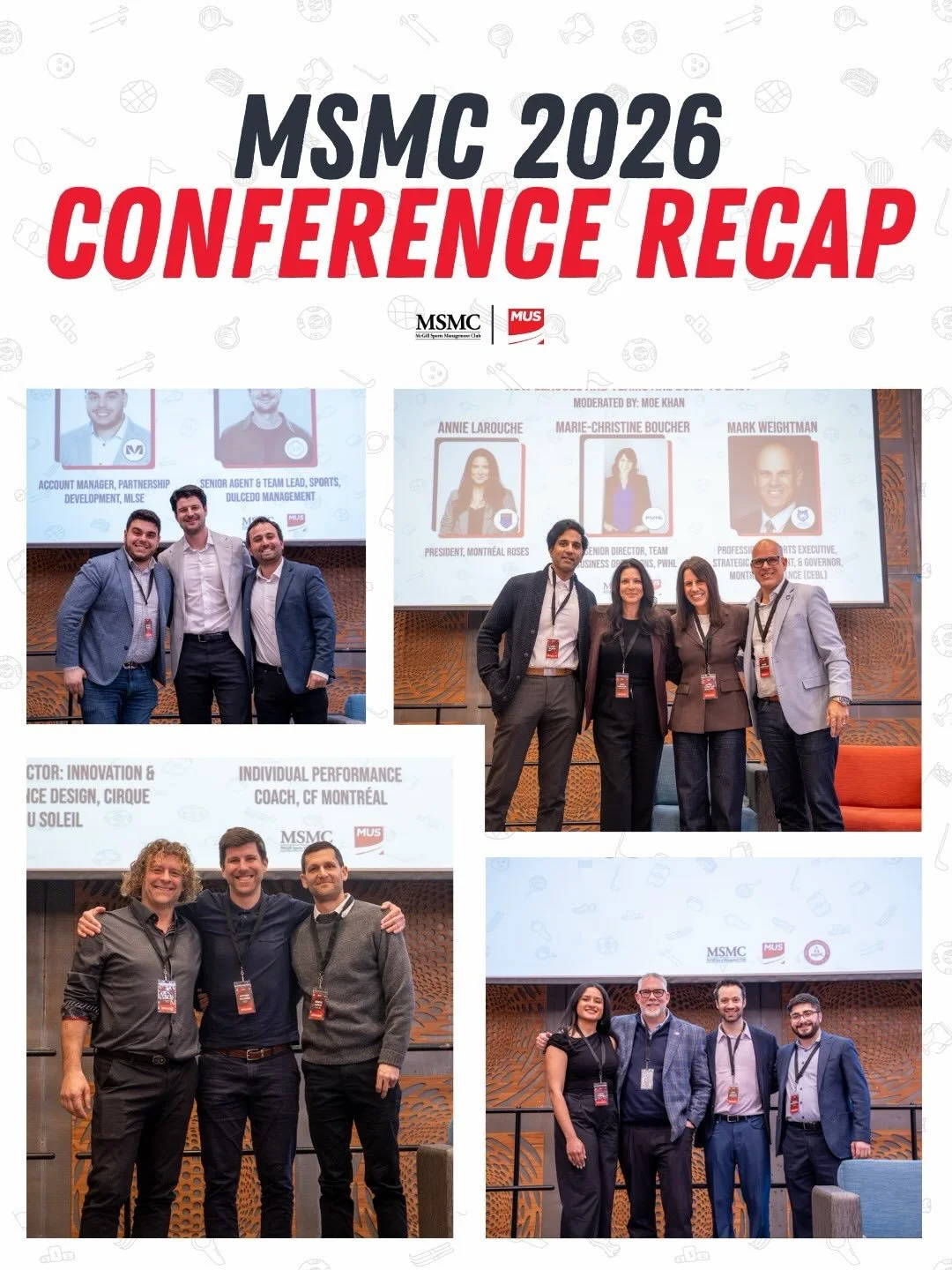 That&rsquo;s a wrap on the 2026 Montreal Sports Management Conference!🎟️🏟️ It was a day of insightful panels, meaningful connections, and expert insights into the sports industry.

Thank you to all of our speakers, attendees, and sponsors for makin