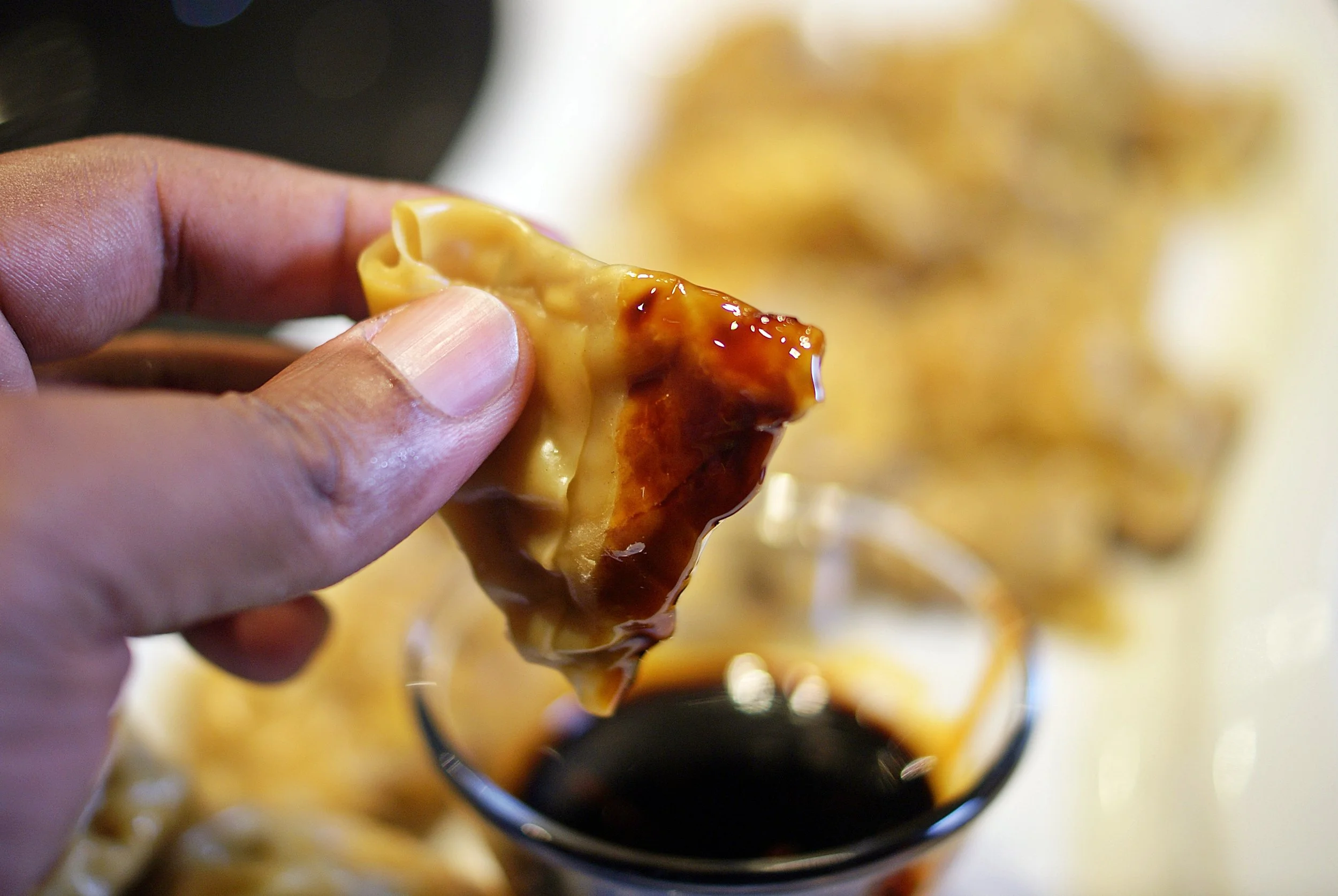 Dipping those Dumplings