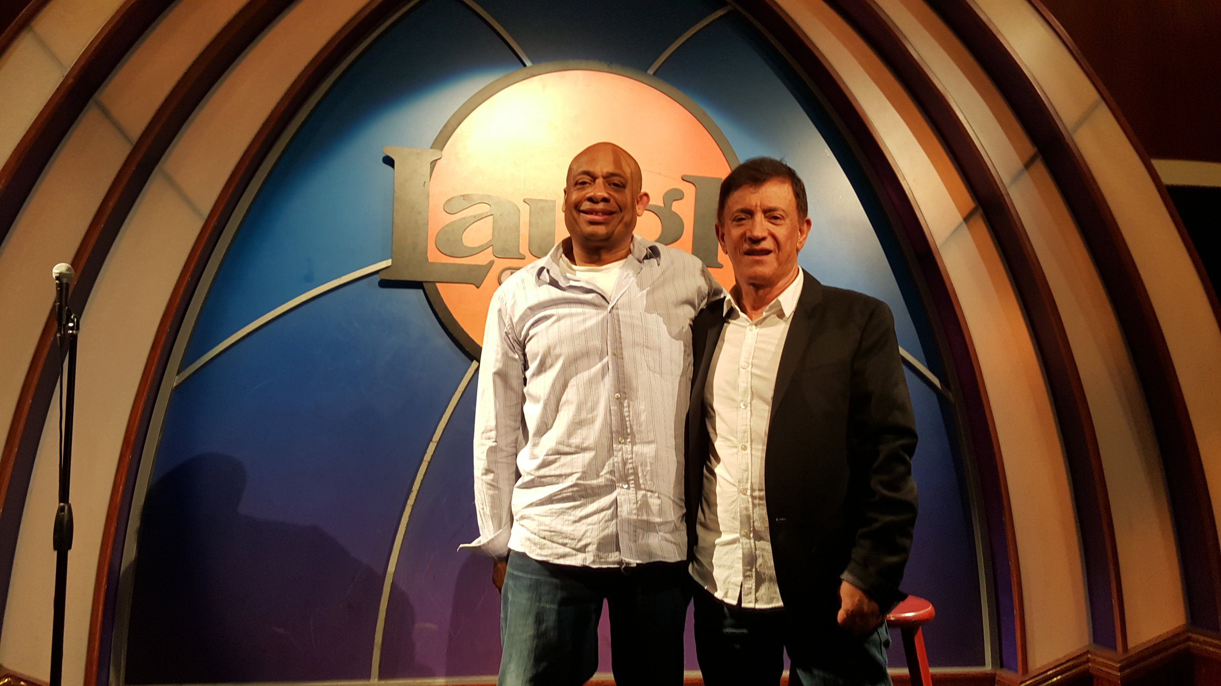 Michael and Jamie Masada founder of The Laugh Factory.jpg