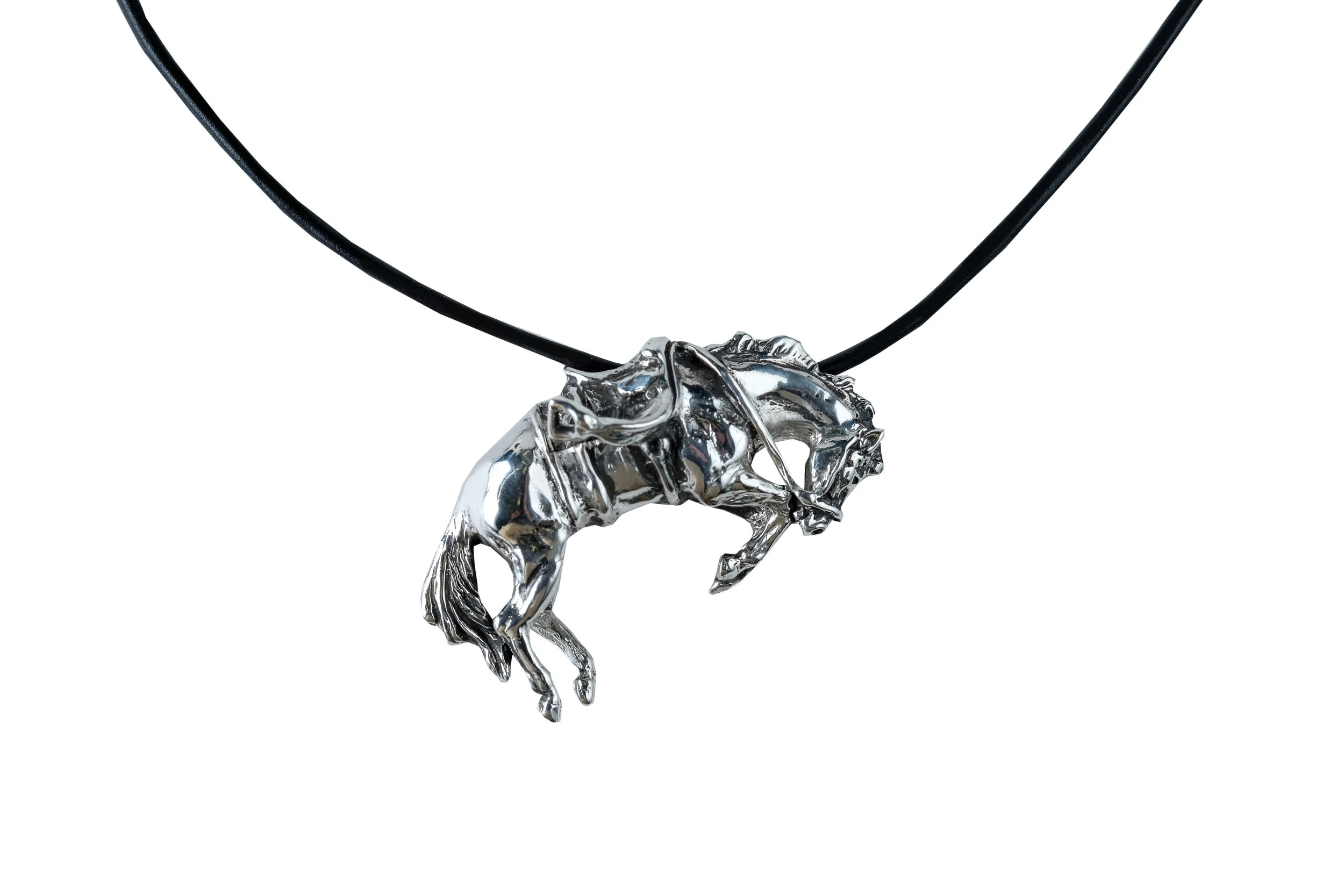 silver bucking bronc pendant.jpg
