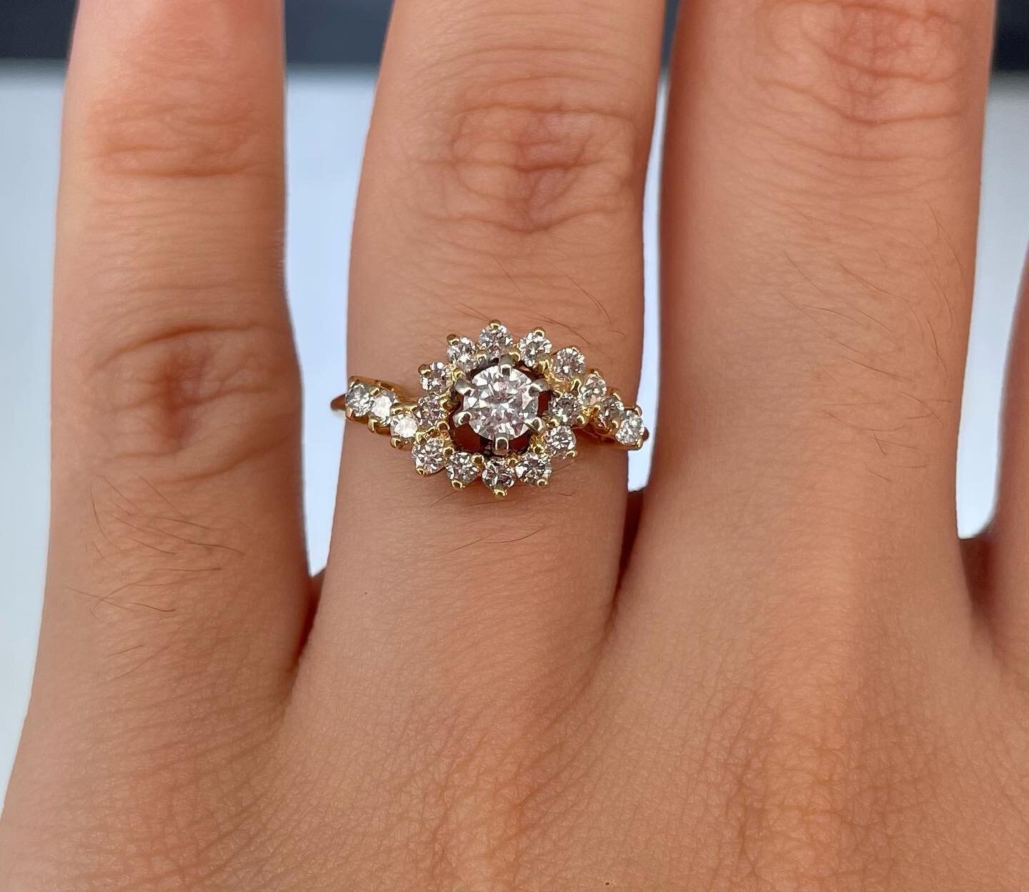 Diamond halo shank ring! 
#diamond #haloring #vandelljewelersdesigners #foryoupage #facebook #jewelry #jewelers #rings