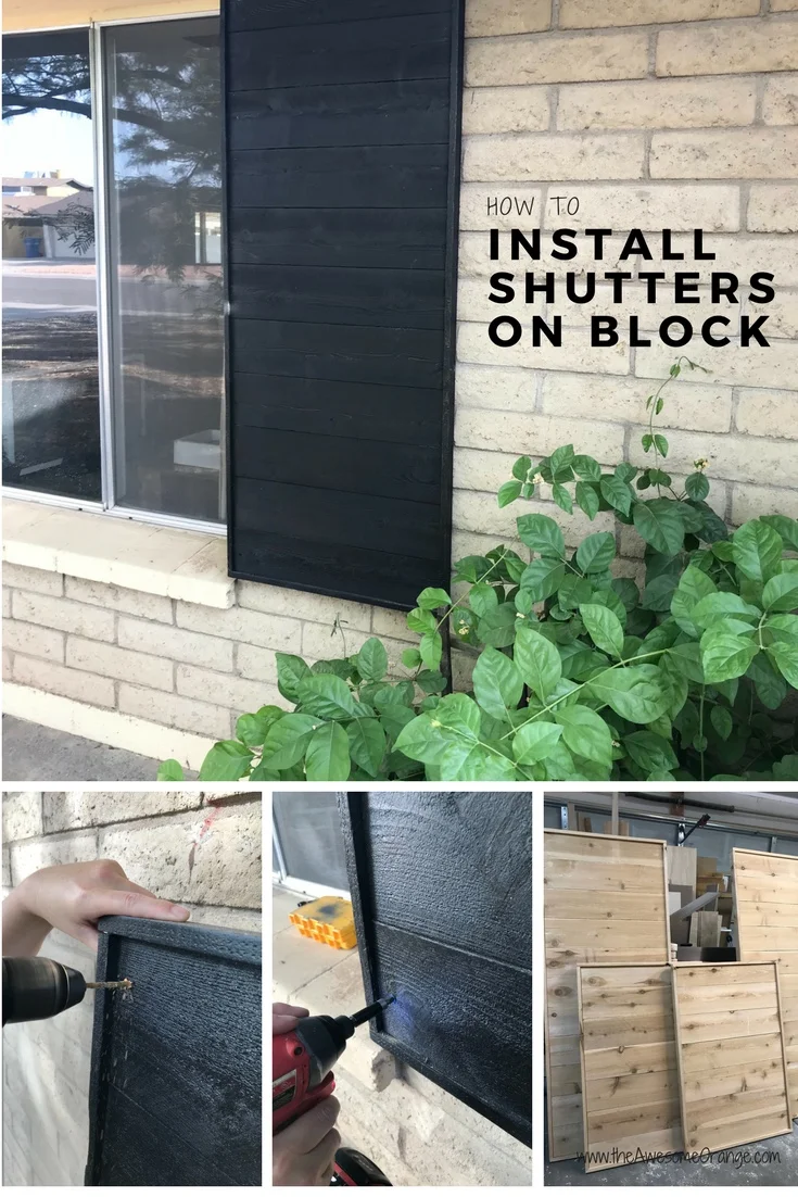 How to Install Shutters On Block