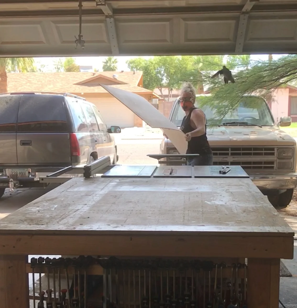 Can you find my shop visitor? I actually had two, but couldn't get them both in the frame.
