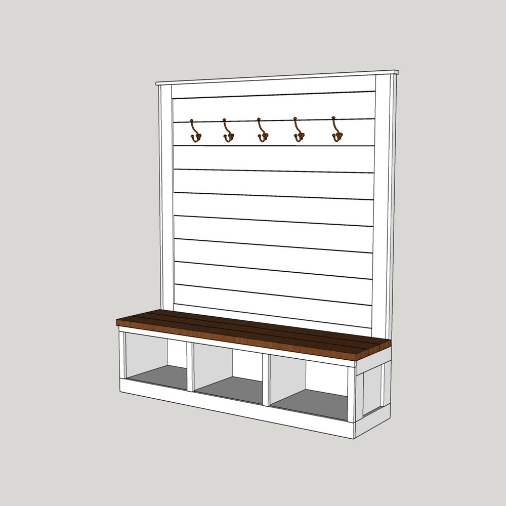Shiplap Hall Tree Bench Plans Updated 1819 The Awesome Orange Shiplap Hall Tree Bench Plans Updated 1819 The Awesome Orange