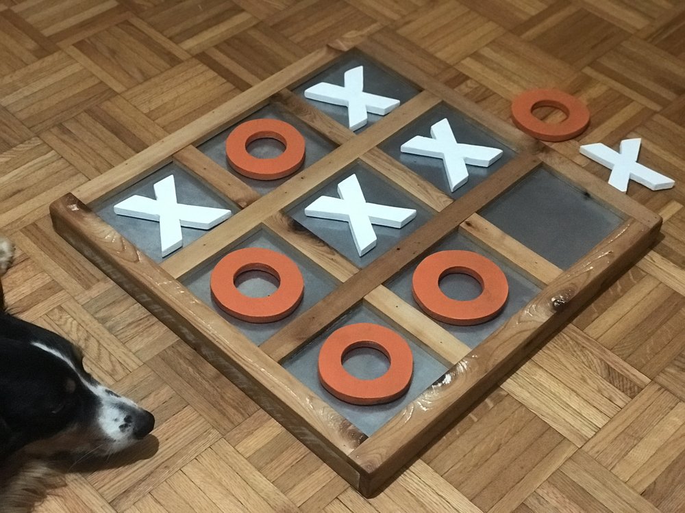 Wood Tic-Tac-Toe Game