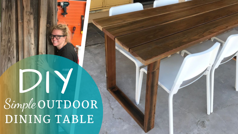 Diy Simple Outdoor Dining Table The, Wood For Outdoor Furniture Making