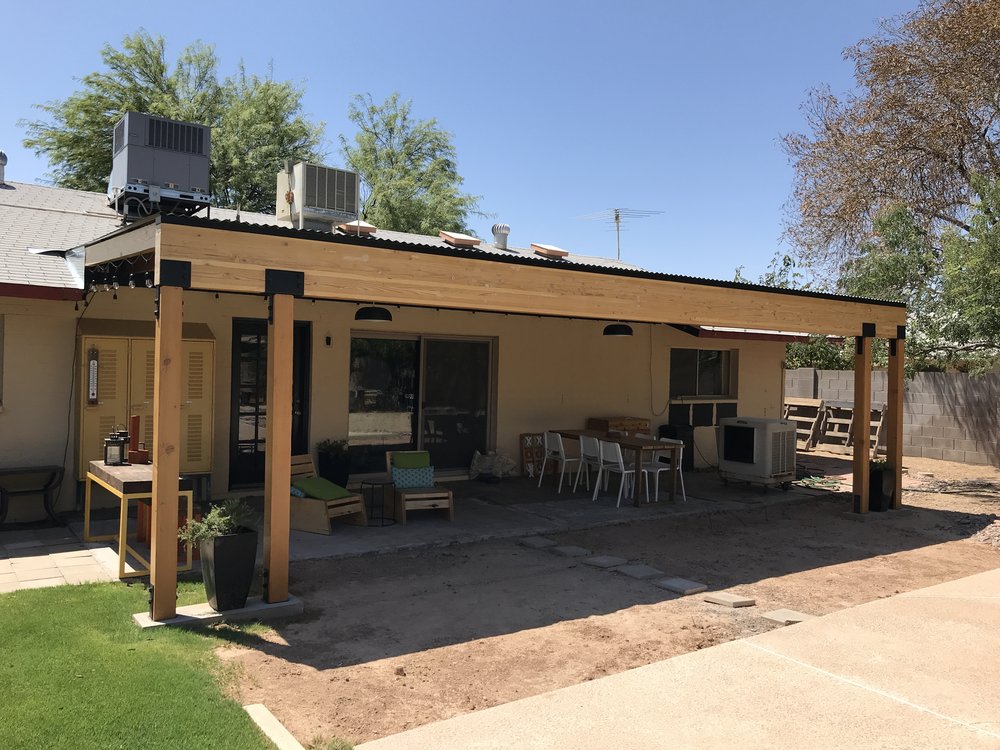 Building A Covered Patio With 30ft, How To Build A Patio Cover Not Attached House