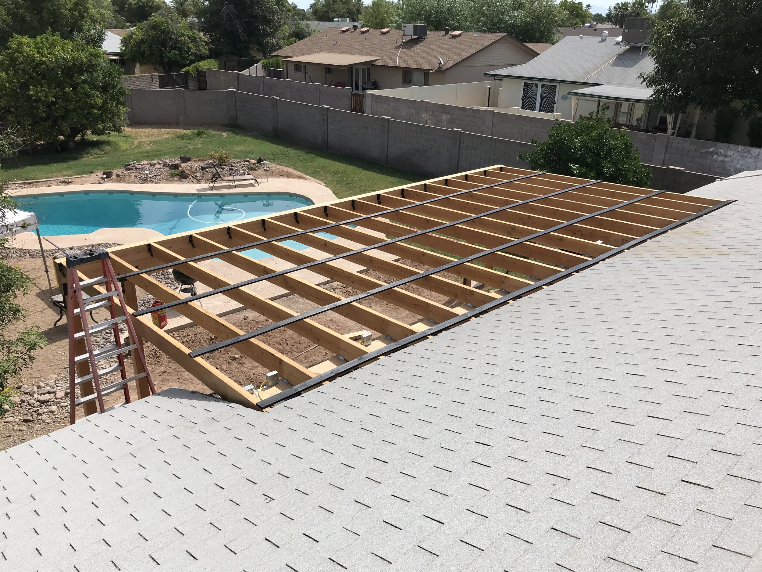Building A Covered Patio With A 30Ft Span! — The Awesome Orange