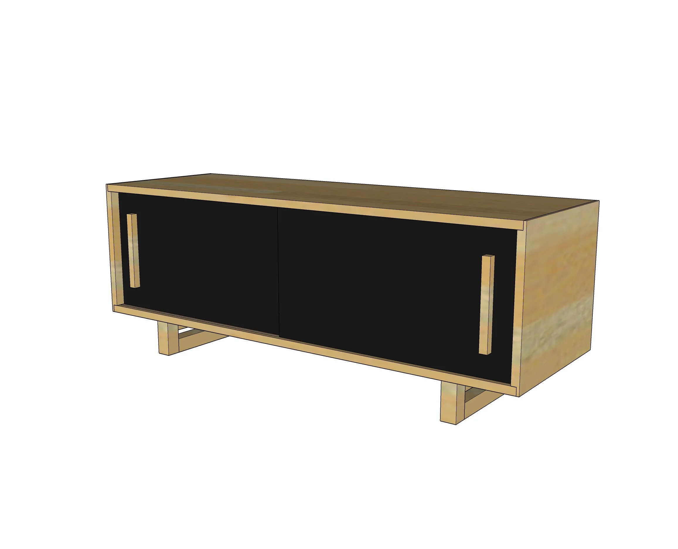 DIY Textured Storage Bench