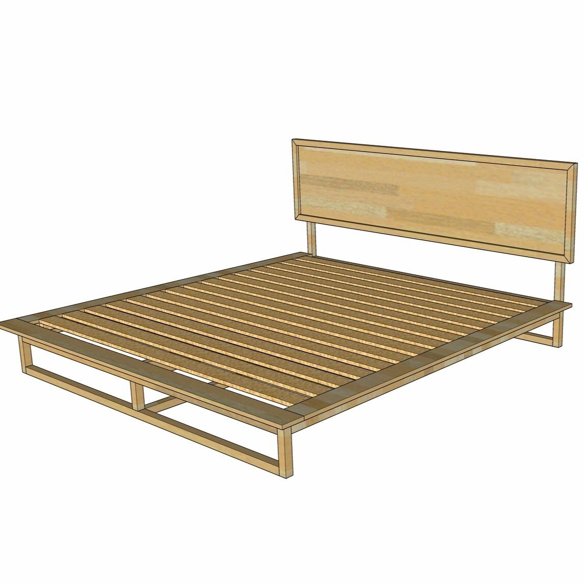 Diy Mid Century Modern King Bed The, Mid Century Modern King Bed