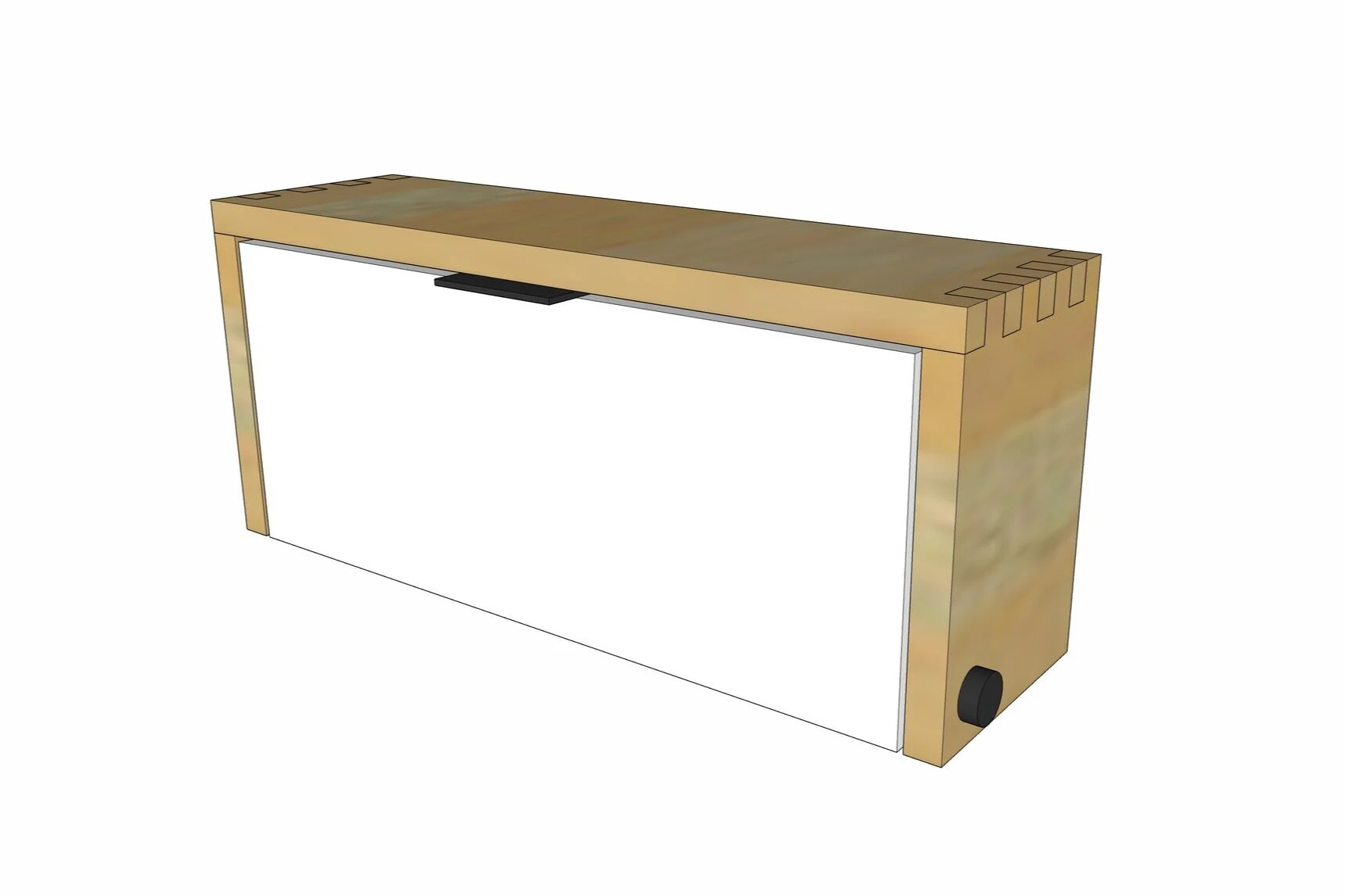 Modern Mailbox with Finger Joints