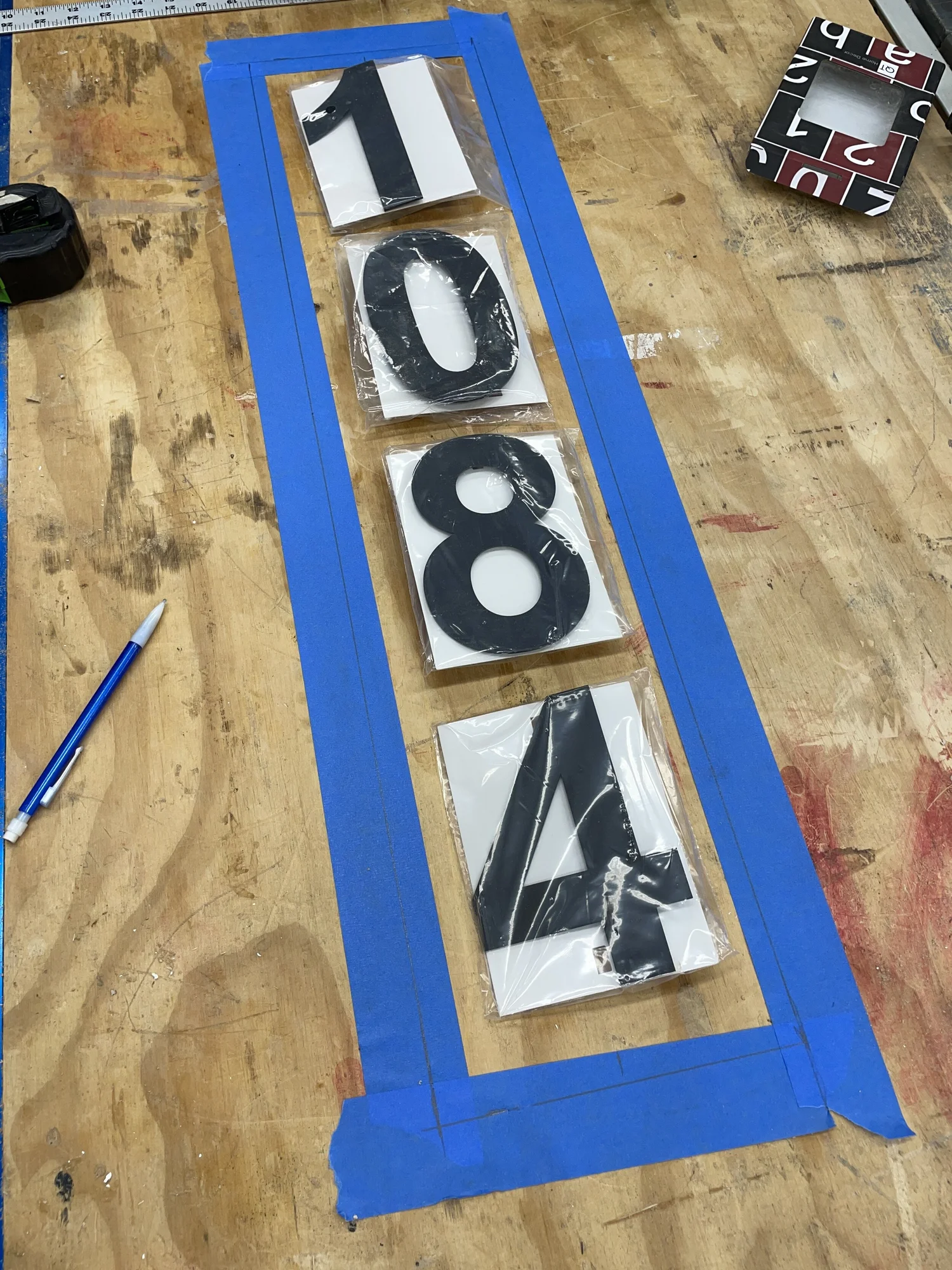 DIY Vertical Address Sign | House Numbers Sign — the Awesome Orange