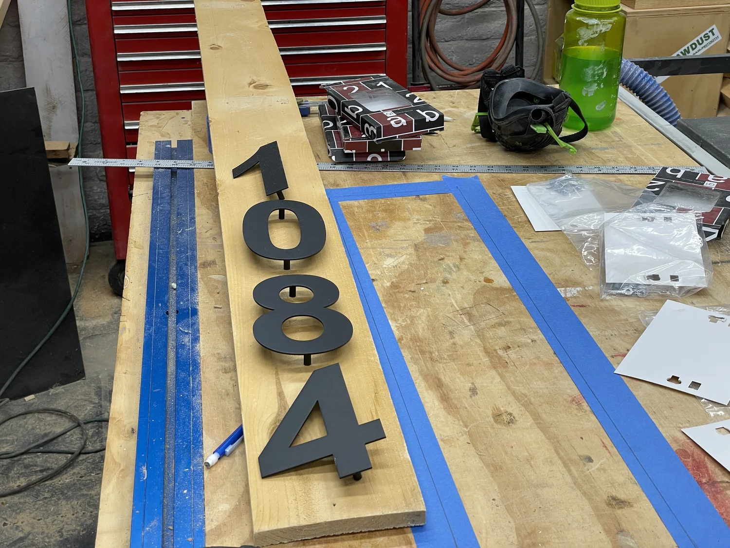 DIY Vertical Address Sign | House Numbers Sign — the Awesome Orange