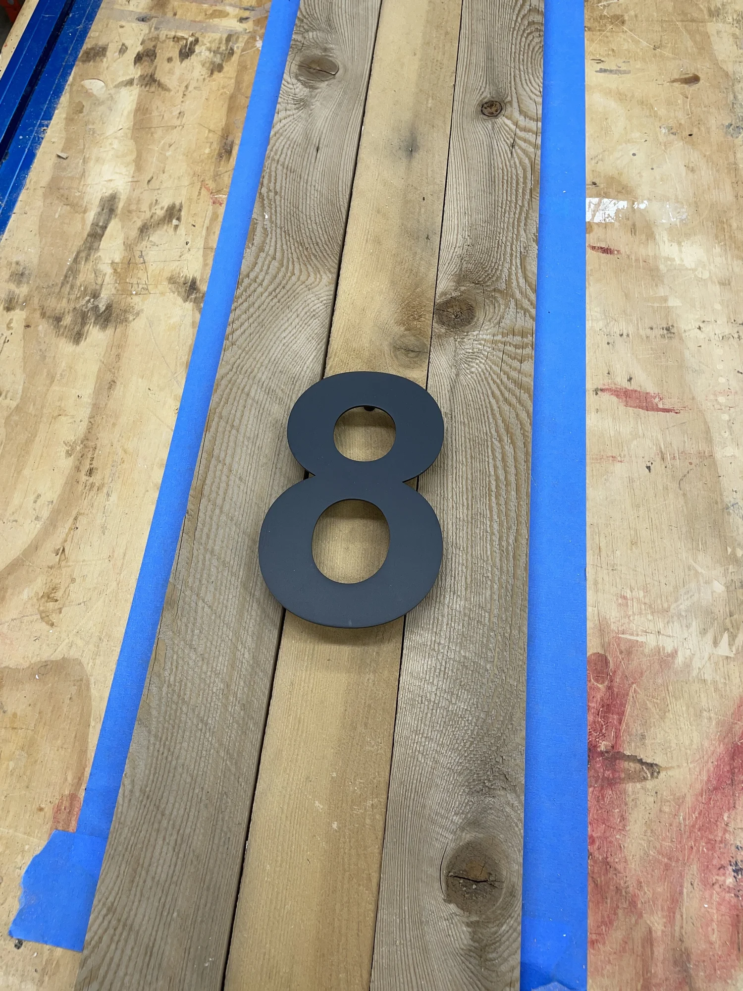DIY Vertical Address Sign | House Numbers Sign — the Awesome Orange