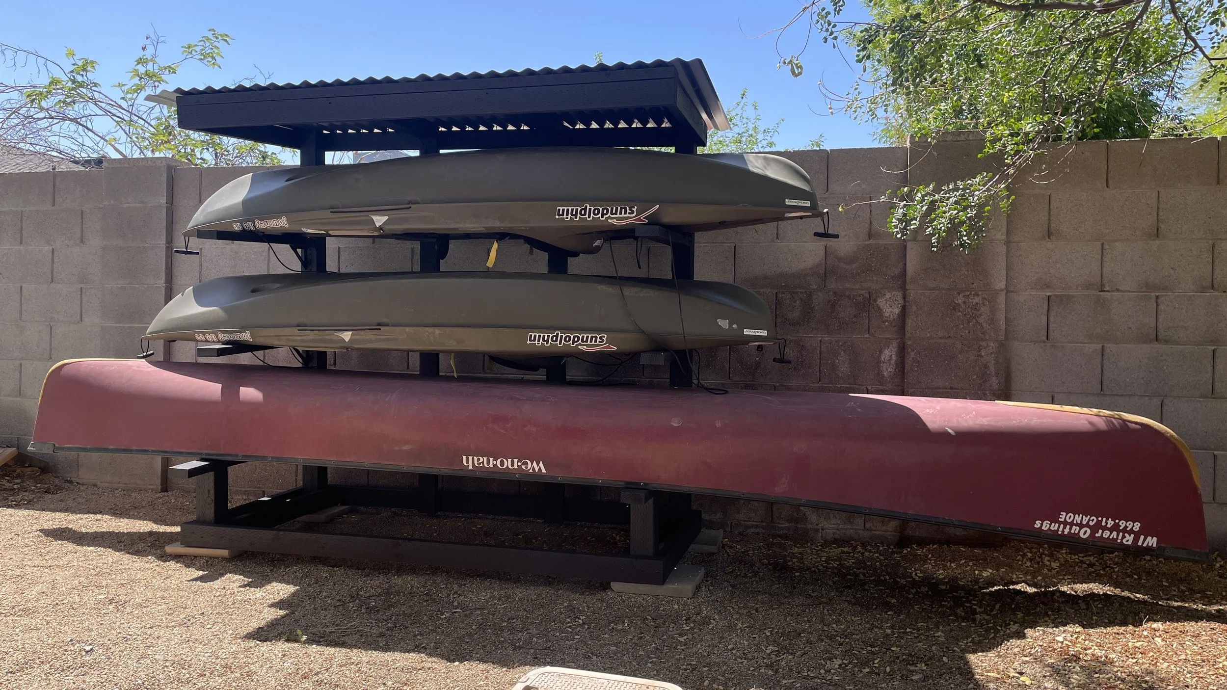How to Build A Freestanding Kayak/Canoe Rack — the Awesome Orange