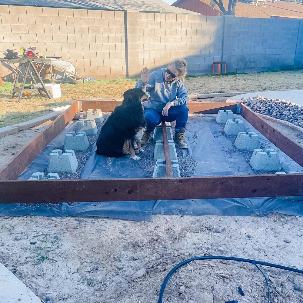 Building A Floating Deck with Composite Decking — the Awesome Orange