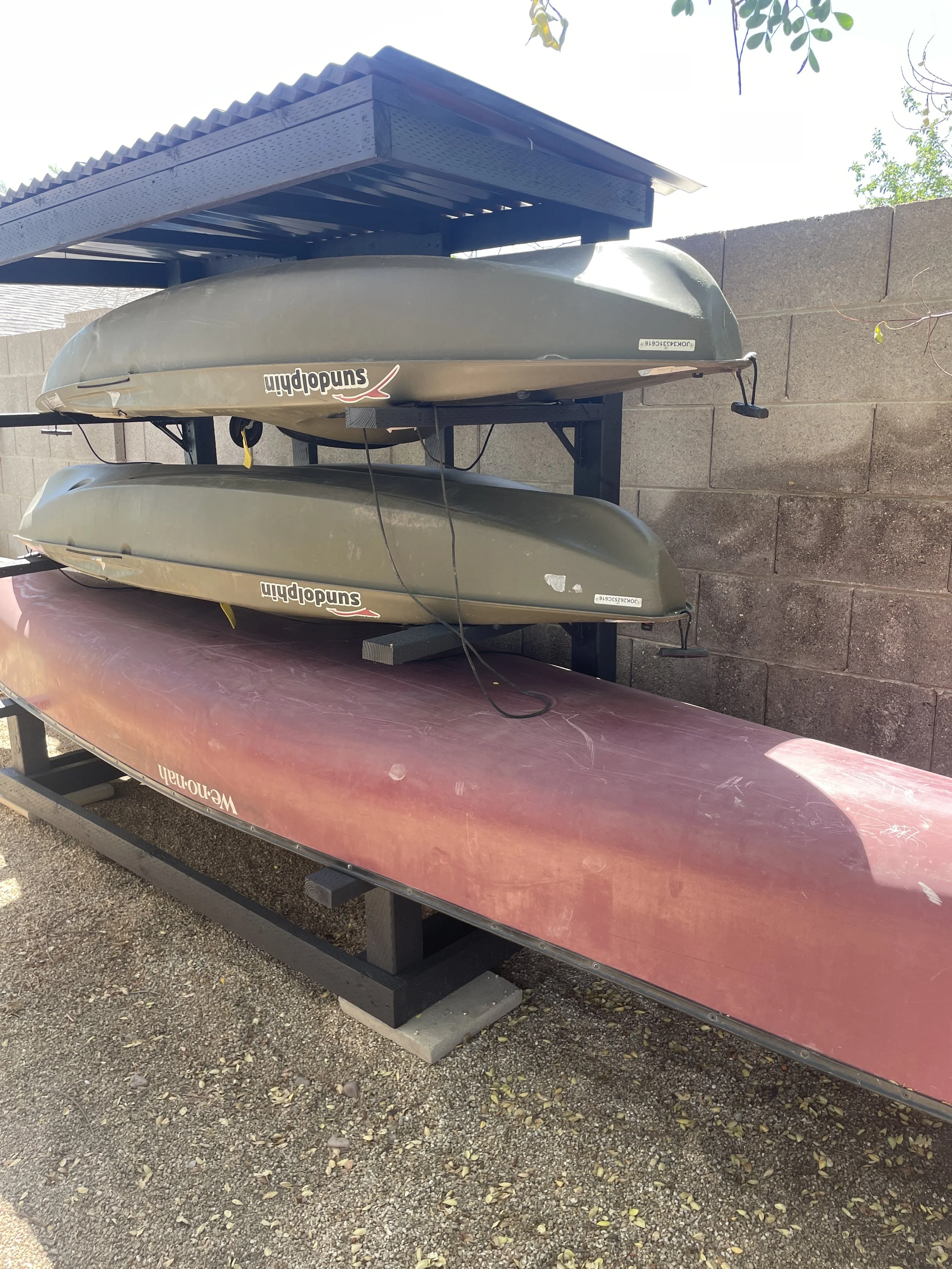How to Build A Freestanding Kayak/Canoe Rack — the Awesome Orange