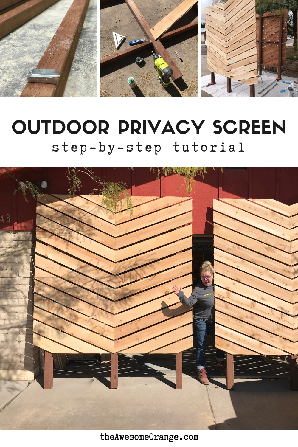 New Modern Rustic Outdoor Privacy Screen + The Rest Of My Patio