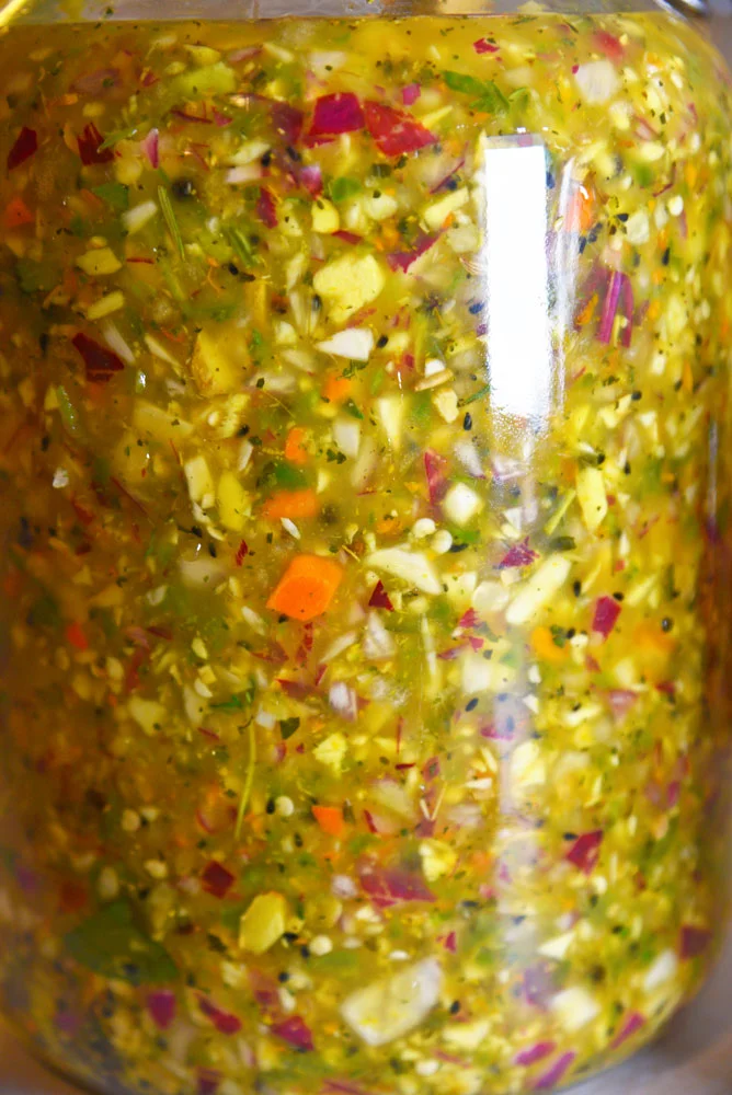 Fire Cider Mix in Jar