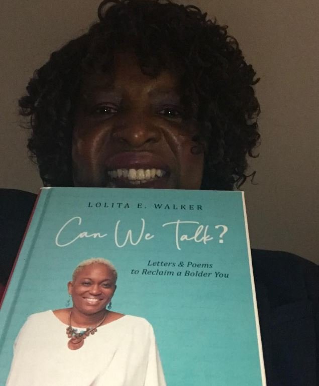 Robin with Can We Talk by Author Lolita E Walker.JPG