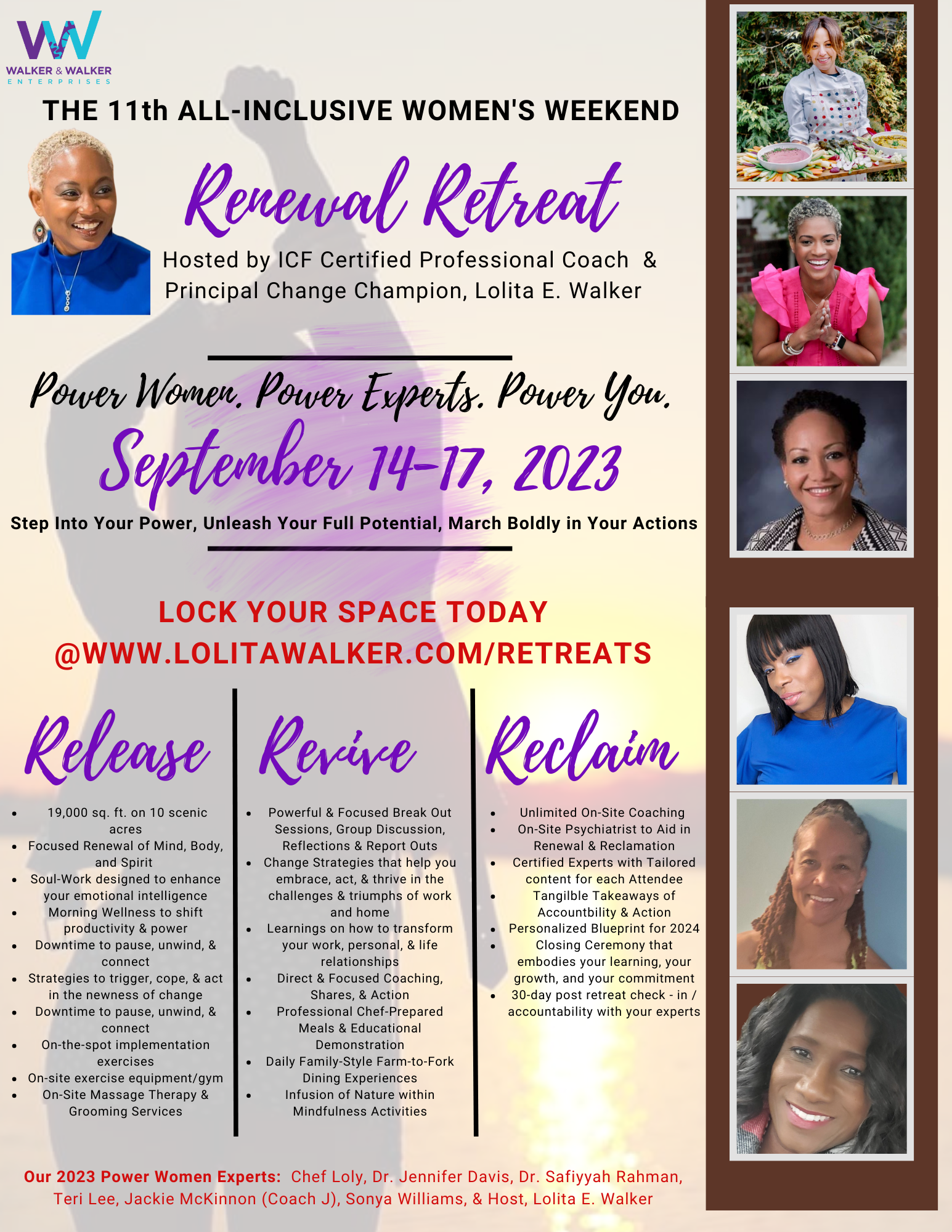 Lolita E Walker hosts her 11th women's weekend renewal retreat