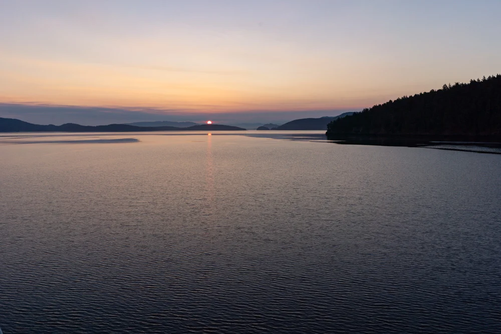 Sunrise in the San Juan Islands