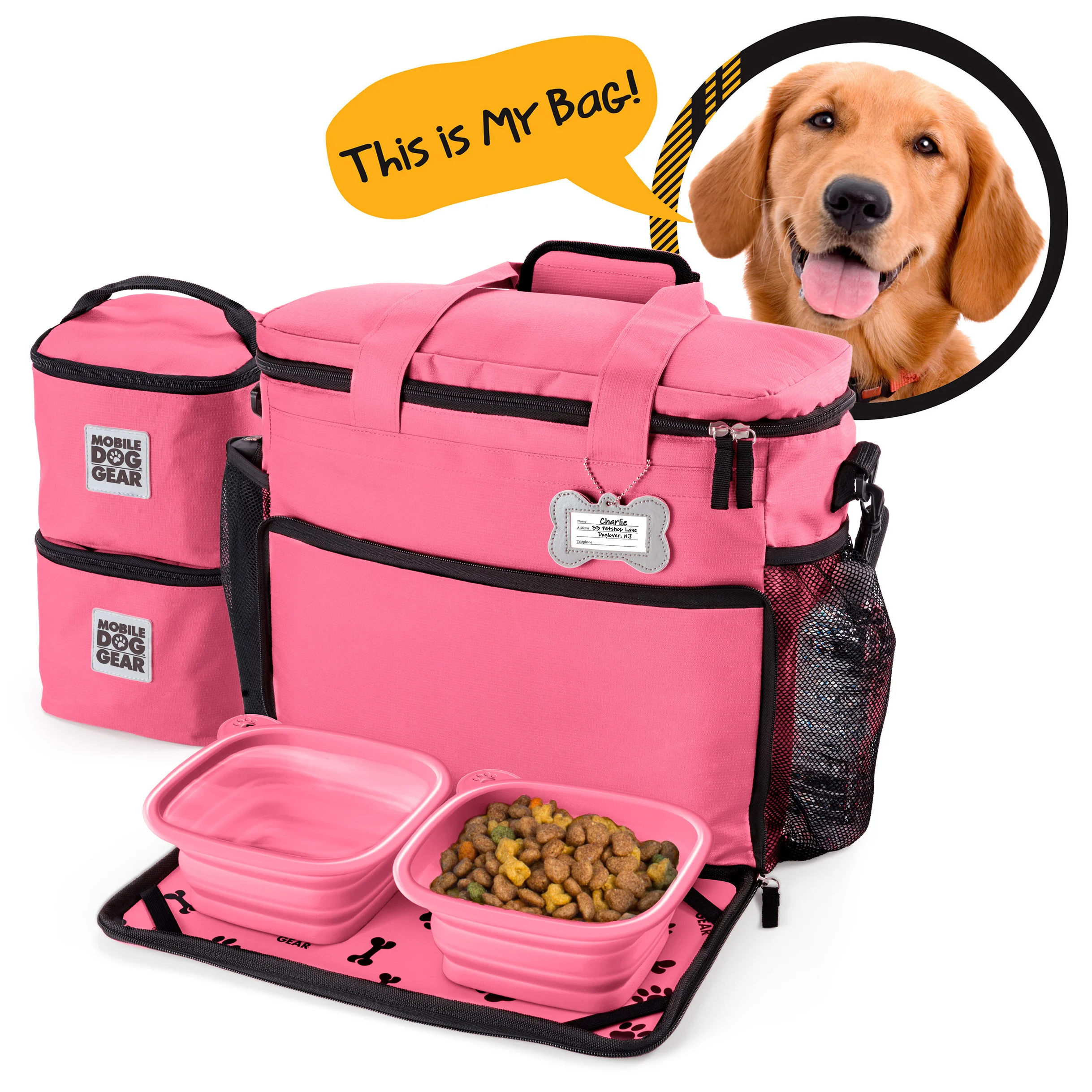 Mobile dog gear week away tote Clearance