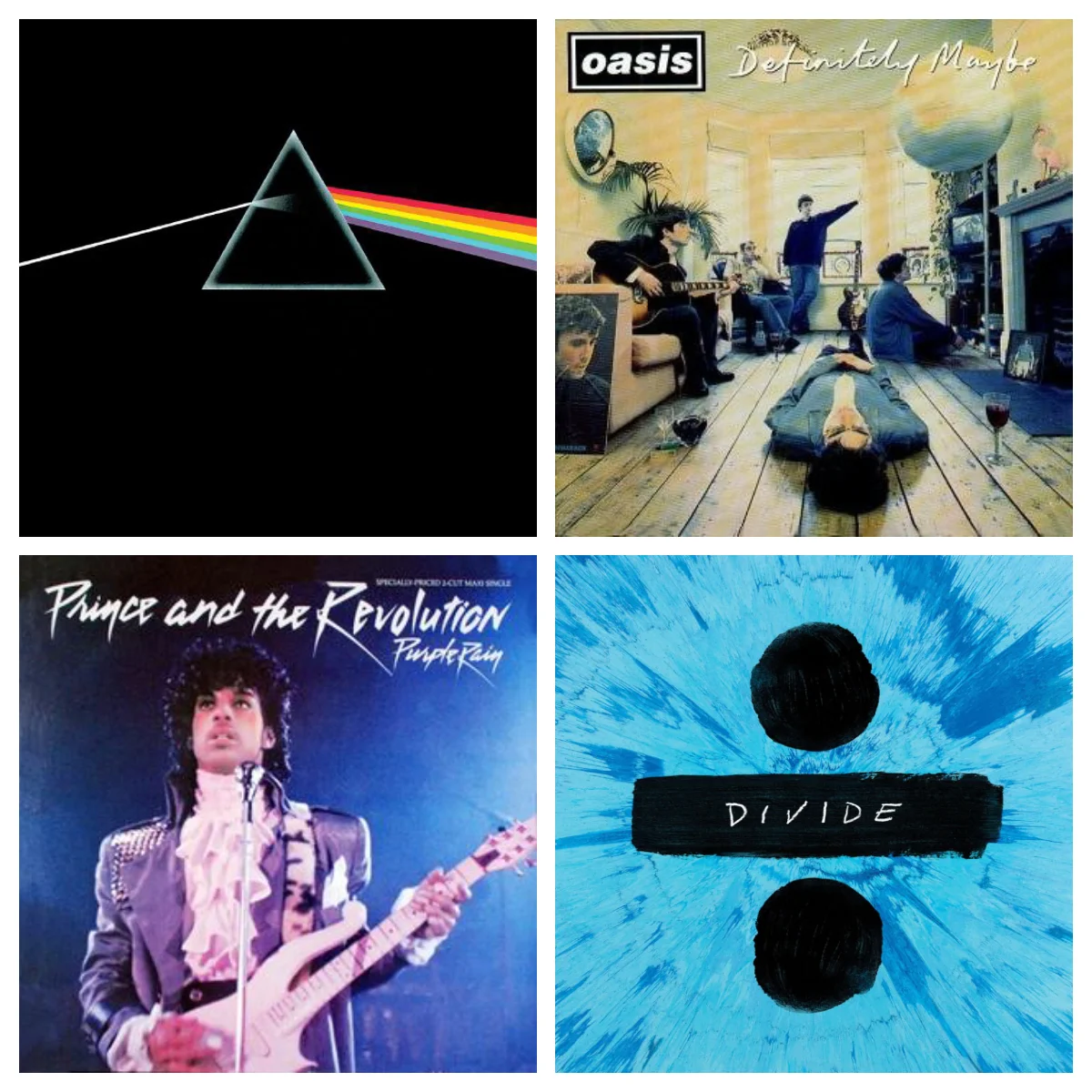 Home-Audio-Systems-Vinyl-Album-Covers-Pink-Floyd-Prince-Oasis-Ed-Sheeran