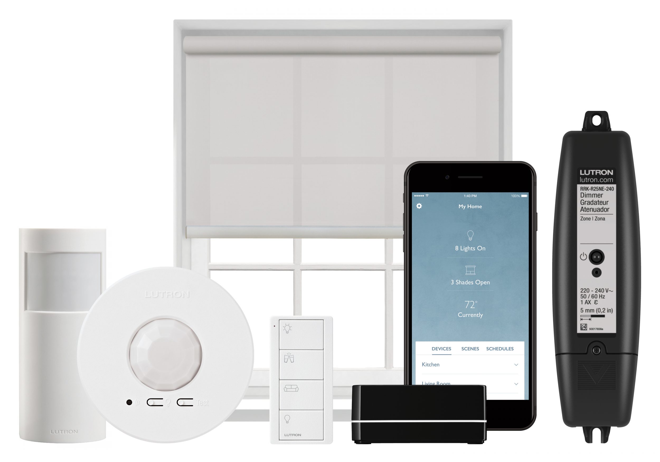 Luxury_Home_Automation_Lutron_RA2_Select_Product_Line_Repeater_inline_dimmer_motion_sensor_Shading_Pico_Remote