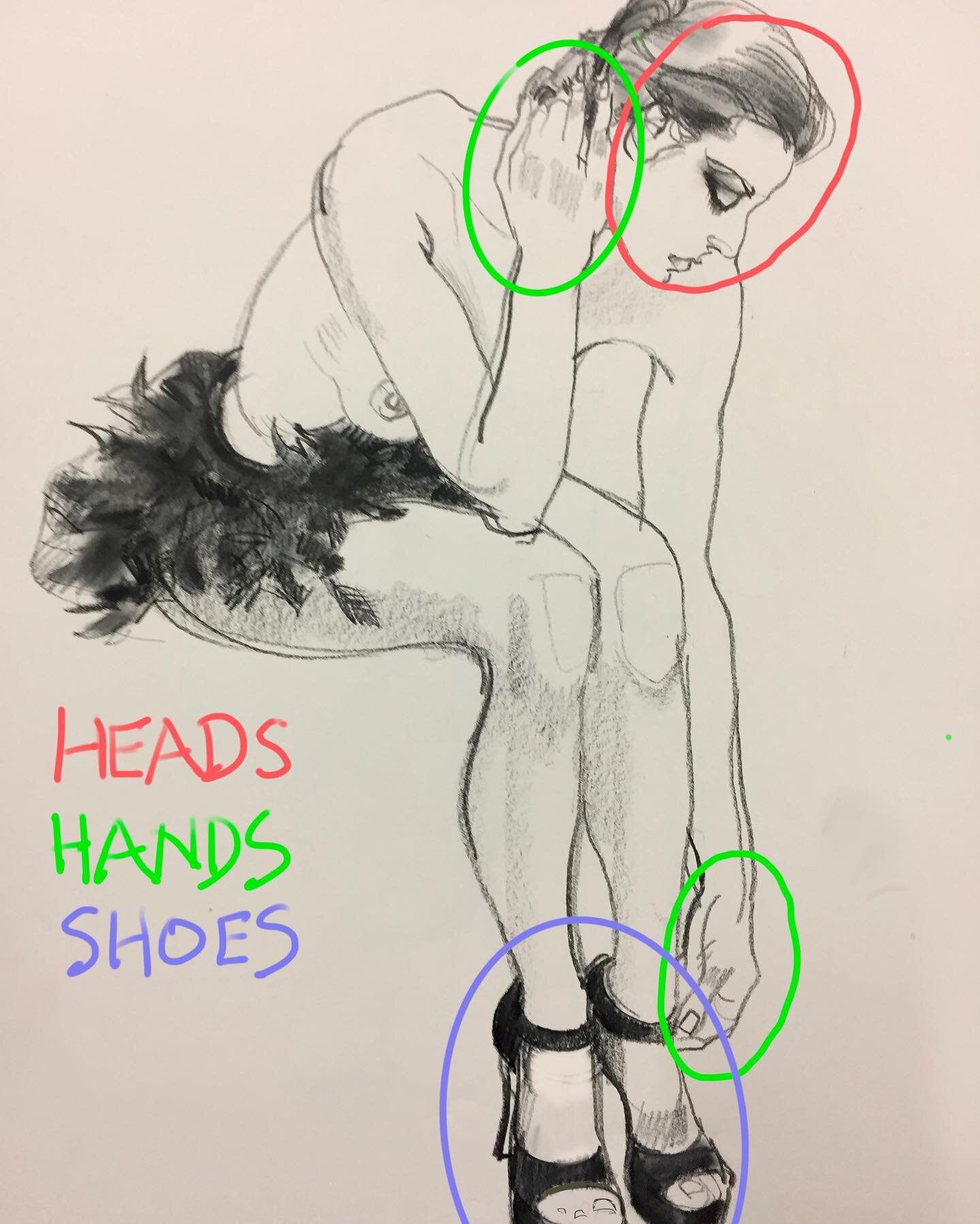 HEADS HANDS SHOES  The first in the next series of three classes on @artifelle is on Heads. Go to link in bio to enroll on Artifelle.com  #fashion #drawing coach #GWQ #fashionillustration #fashionart  #  #