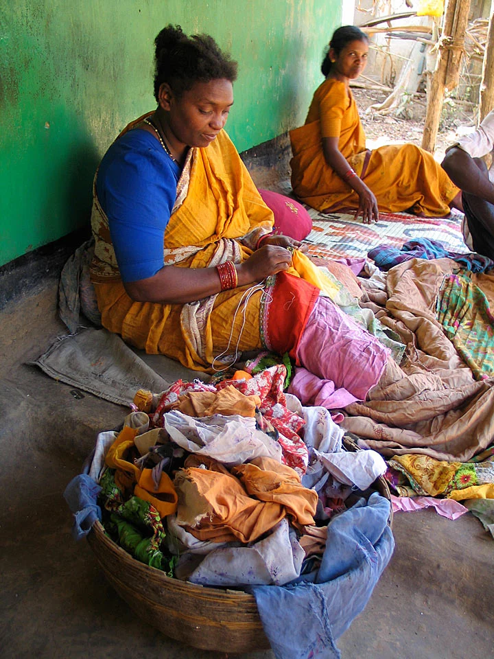 Quilter at Mainalli village