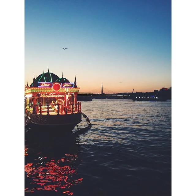 Life is good when you get to see sunsets like that #lifeisgood #Bosporus #Bosphorus #boats #boatrestauranf #sunset #istanbul #turkey #neveraboringmoment #passionpassport #travelbug #travel #theurbanexpat #instaistanbul #instatravel #insta #instabest #instagood #vsco #vscocam #vscobest #vscotravel #vscoistanbul #mytinyatlas #TellOn #liveby #vscosunset #instasunset #WidenYourWorld #LoveFromTurkey @turkishairlines (at Deniz Yıldızı Restaurant)