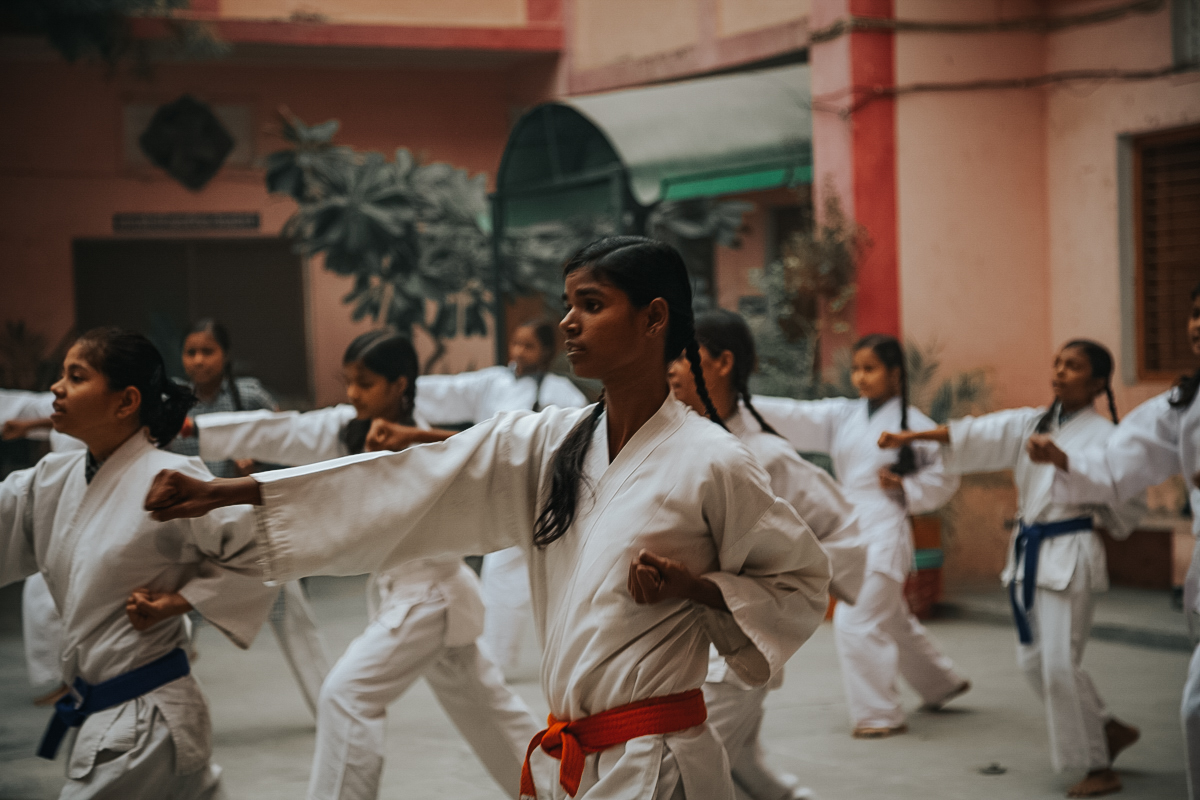 Rani takes karate in hopes to get string because she wants to become an Army Officer.