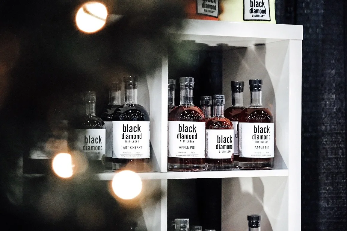 The twinkle lights are hung and all of our Holiday Spirits [aka vodka] are ready for you. 

SHOP with us 
Nov 14-17 &amp; Nov 29 - Dec 1 
@banffchristmasmarket 

What&rsquo;s the market like??
&hellip; walking into a Hallmark movie, starring YOU.

#h