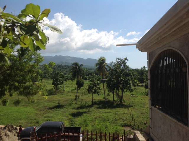 Much of the landscape surrounding the school was filled with lush greenery and crops such as corn and arabica coffee.