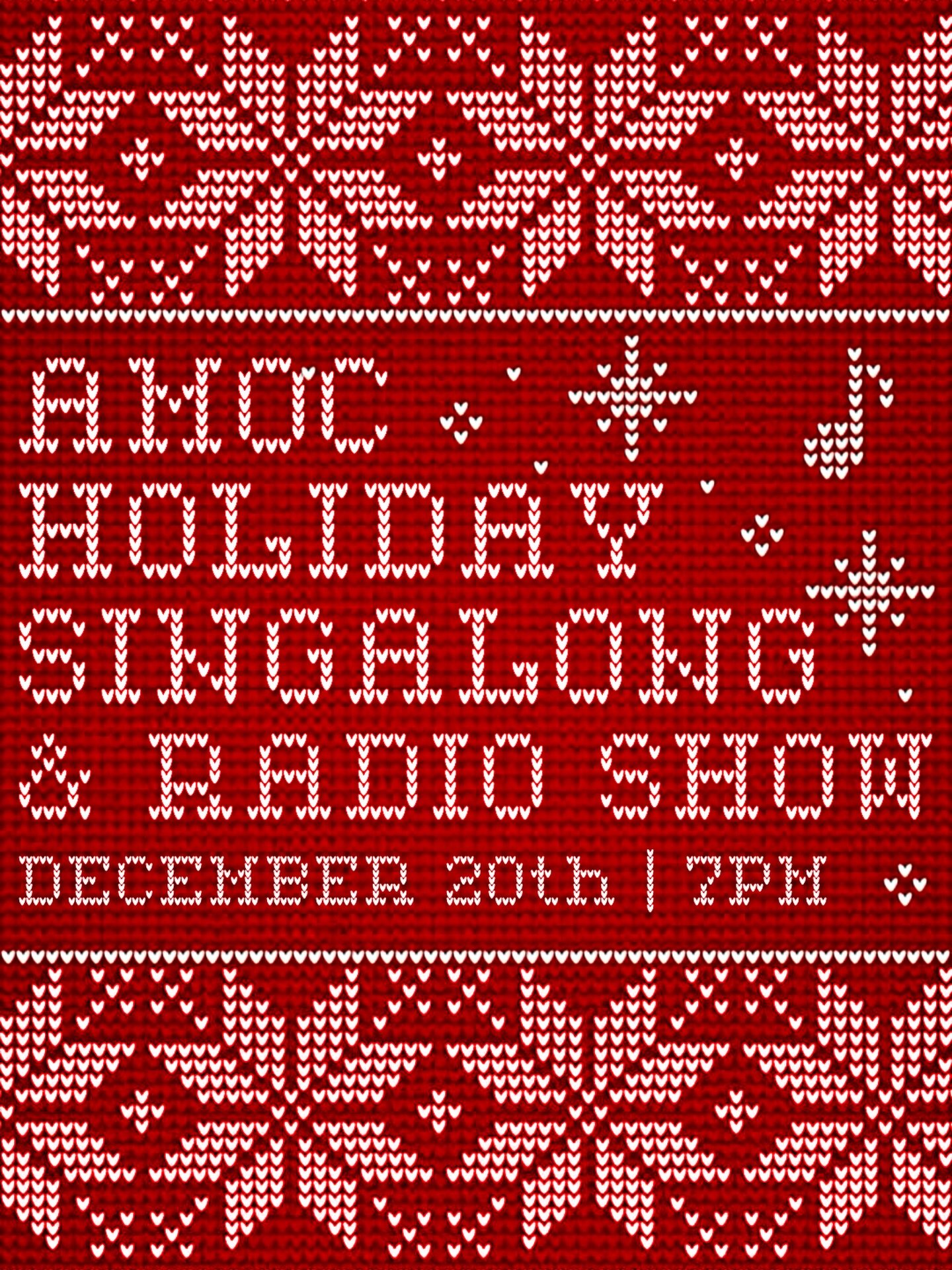 Our Holiday Singalong is back, and so is the magic. ✨
On December 20, we&rsquo;re filling the Sanctuary with carols, cookies, cocoa, and all the cheer a December night can hold.

This is our 10th annual Singalong, a beloved AMOC tradition where neigh