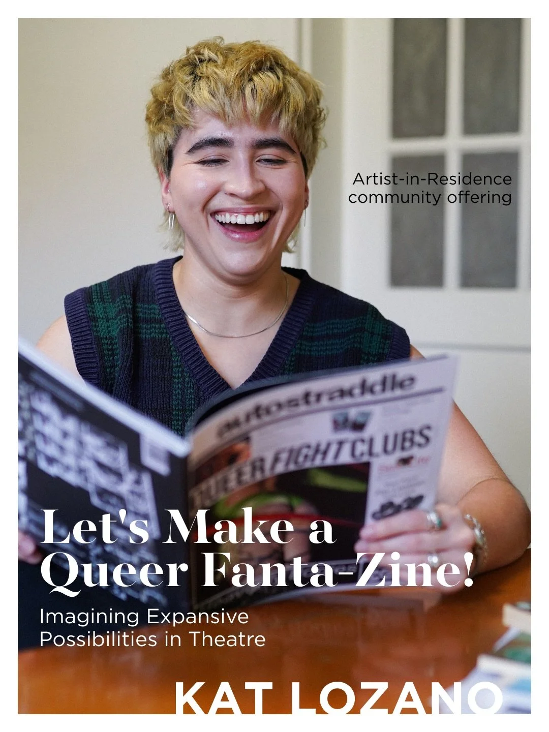Since the forecast says we&rsquo;re all about to stay inside this weekend&hellip;
Join us next weekend for two community offerings led by our Spring Artists in Residence, Kat Lozano and Rachana Rao, at AMOC:

Kat Lozano: Let&rsquo;s Make a Queer Fant