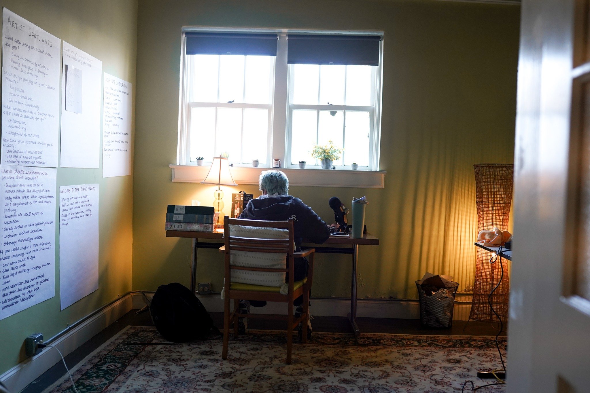 There is something powerful about witnessing an artist at the culmination of a process.

Join us this evening for the opening of "once more, with queering," the final offering from Artist-in-Residence Kat Lozano.

This exhibition invites us