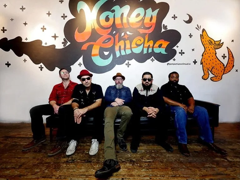 Next month&rsquo;s First Fridays Sonidos brings together two artists pulling from the past to create something alive, electric, and entirely their own.

About the Artists:

Austin-based group Money Chicha blends psychedelic Latin rock, surf guitar, h